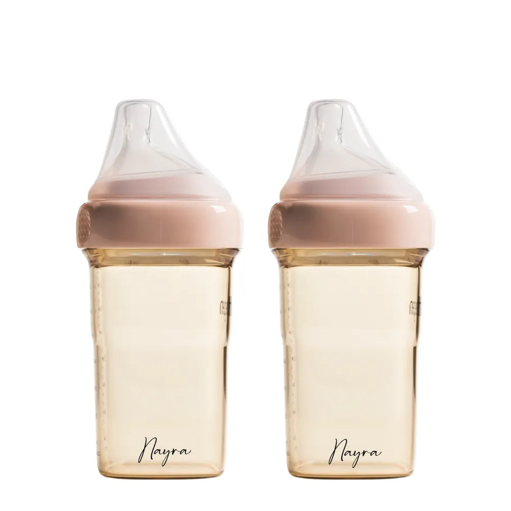 Hegen Baby Bottle - Customizable & Reusable Breastmilk Storage with Anti-Colic Vent - Perfect for Newborns, Infants & Travel - BPA-Free & Easy to Clean