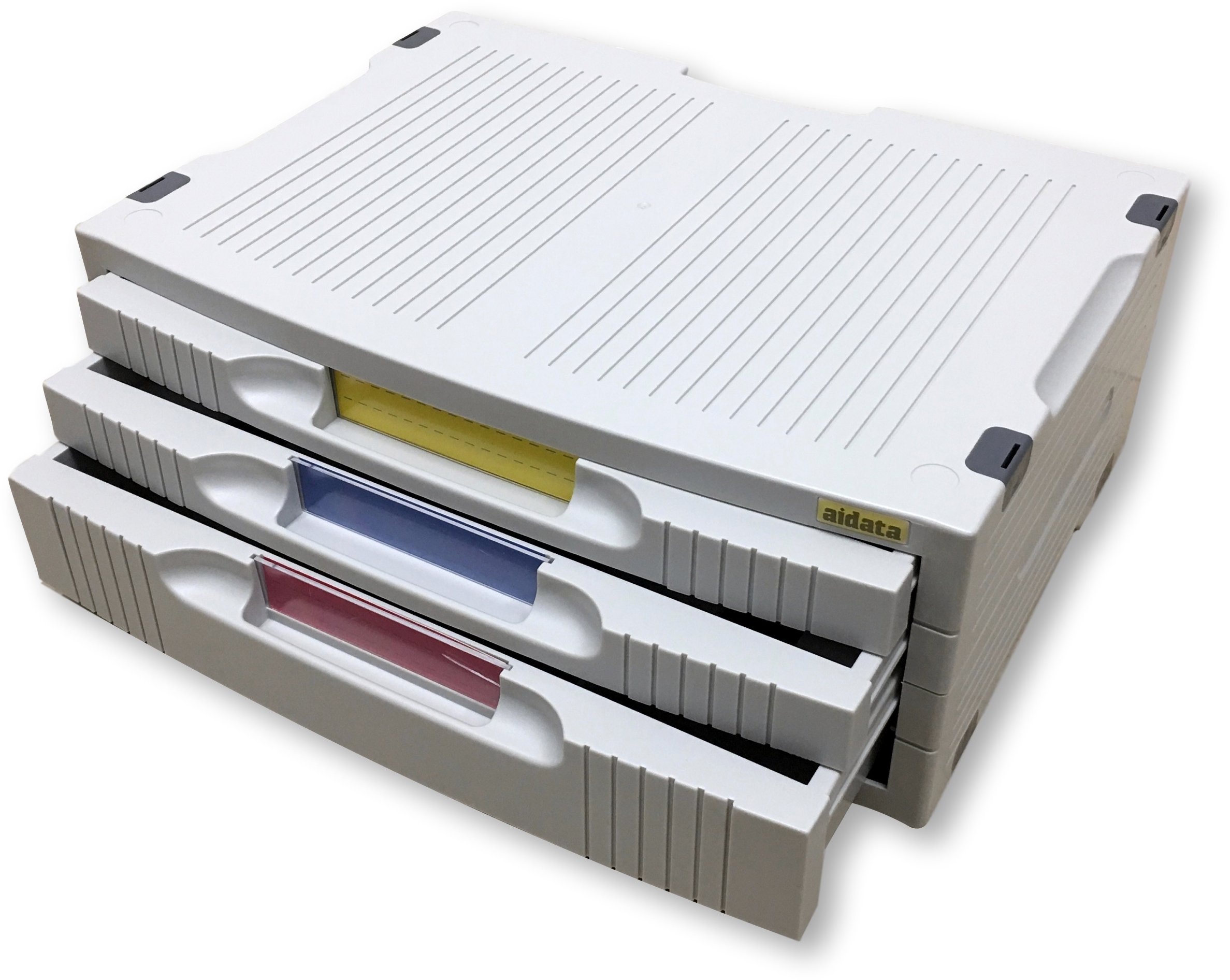 Aidata MS301 Printer Stand with 2 Letter-Size Multifunction Drawers & 1 Large Bottom Drawer - Perfect for Home Office, Workspace Organization & Printer Storage