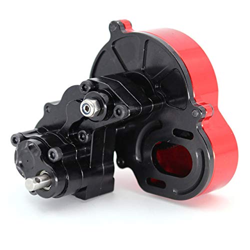 SCX10 Complete Center Gearbox Transmission Box with Gears - Black Remote Control Car Parts & Accessories | Upgrade for Crawler RC Cars, Off-Roading & DIY Repairs