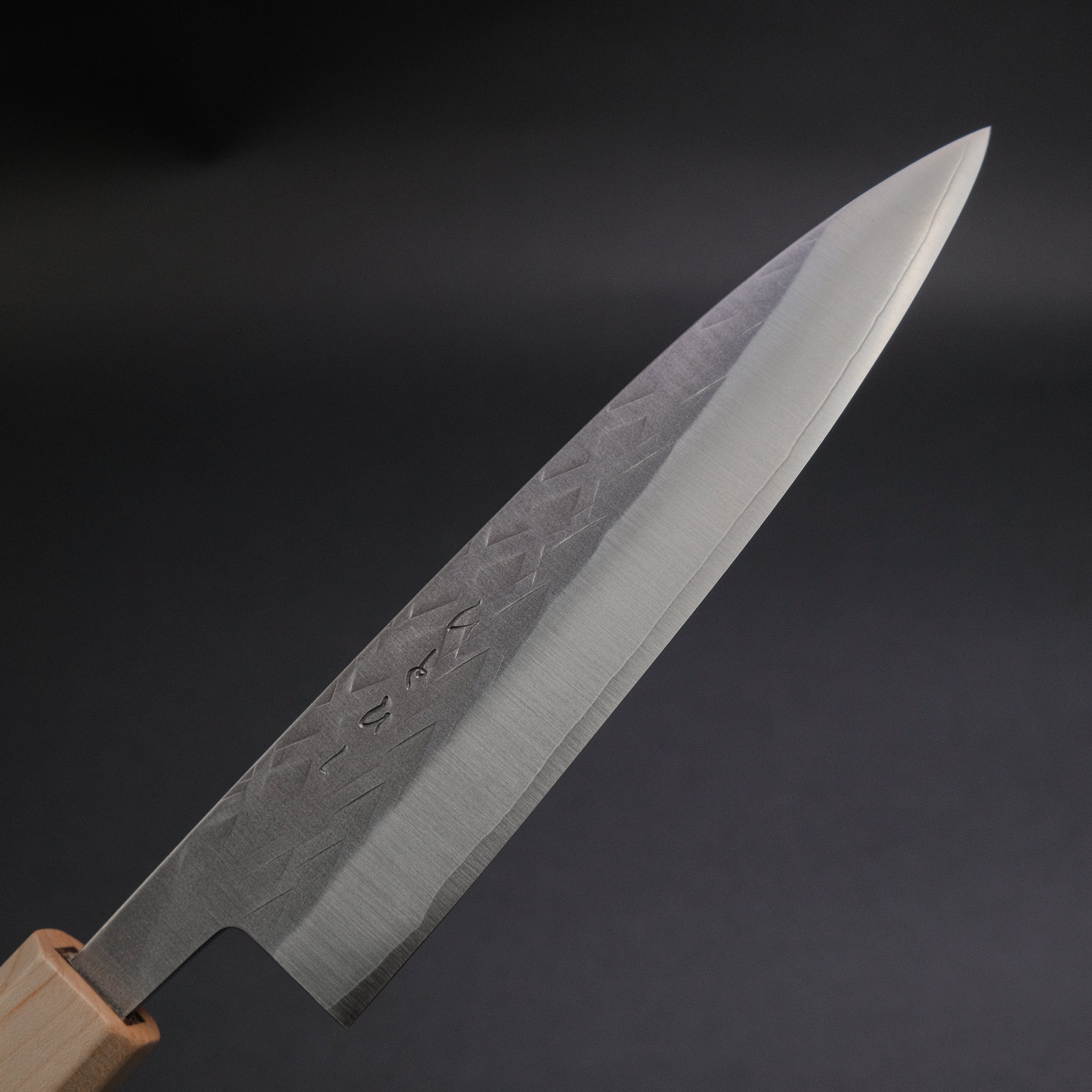 Hitohira TD SLD Tsuchime Gyuto 165mm Japanese Chef Knife with Walnut Handle - Perfect for Sushi, Meat Slicing & Vegetable Cutting
