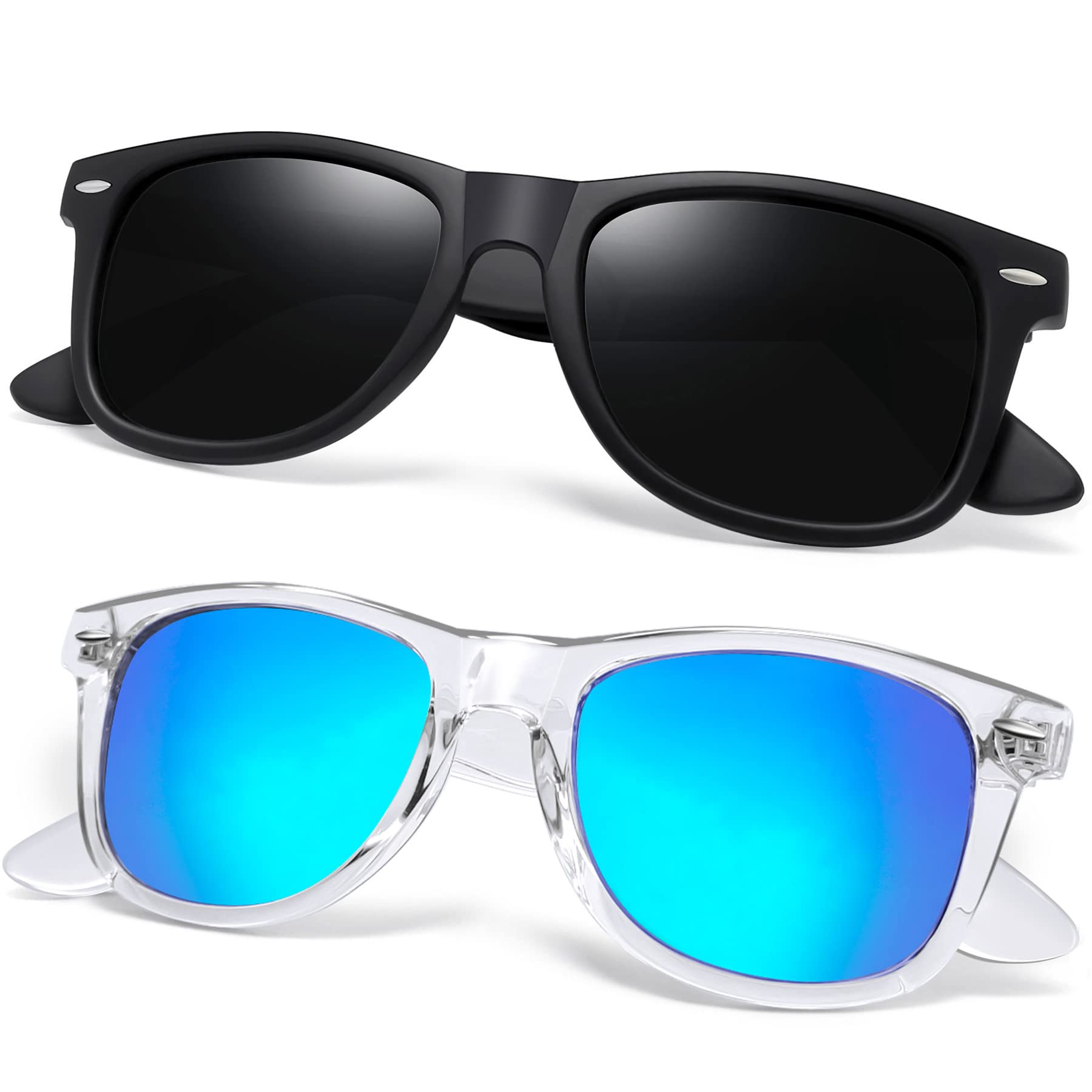 Joopin Square Polarized Sunglasses for Men & Women - UV Protection, Trendy Designer Shades - Perfect for Outdoor Activities, Beach, Driving & Fashion