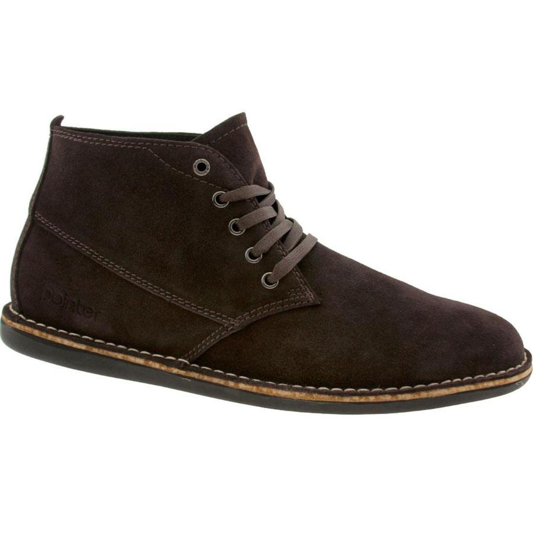 Pointer Cyril III Men's Dress Shoes - Anthracite/Black Leather Oxfords for Business & Formal Occasions
