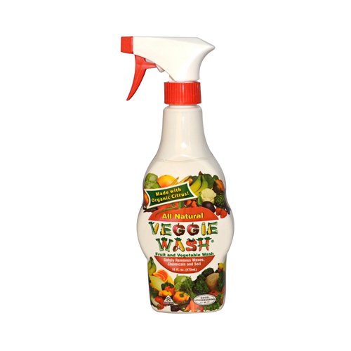 Organic Fruit & Vegetable Wash Spray - Natural Veggie Cleaner, 16 Oz (2 Pack) | Removes Pesticides & Wax | Perfect for Fresh Produce, Salads & Meal Prep