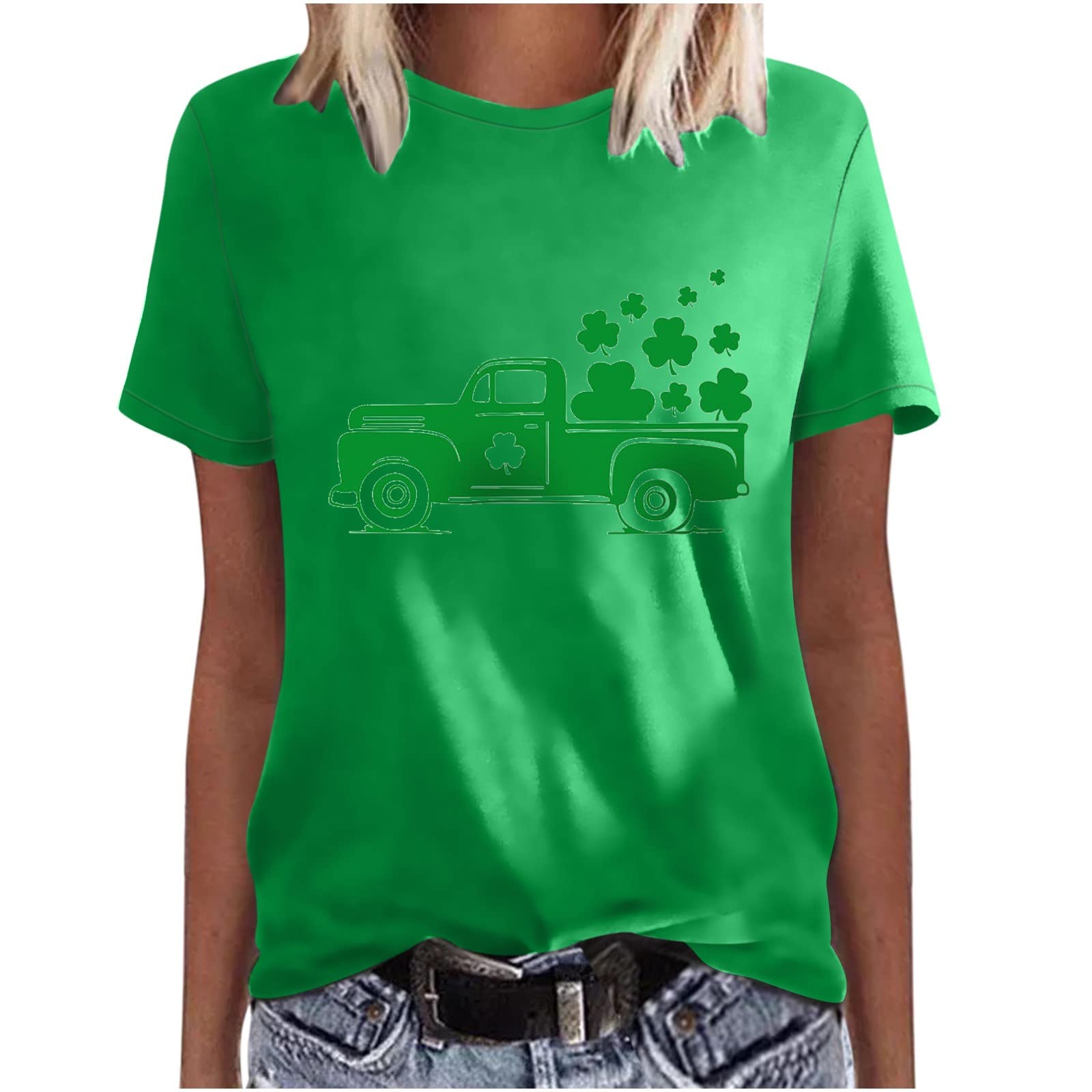 Funny St. Patrick's Day Shirts for Women - Short Sleeve Sexy & Plus Size Outfits - Perfect for Parties, Parades & Irish-Themed Events