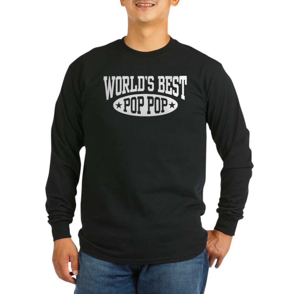 World's Best Grandpa Long Sleeve T-Shirt - Funny Gift for Grandfather - Comfortable Cotton Shirt for Fathers Day, Birthday & Family Events