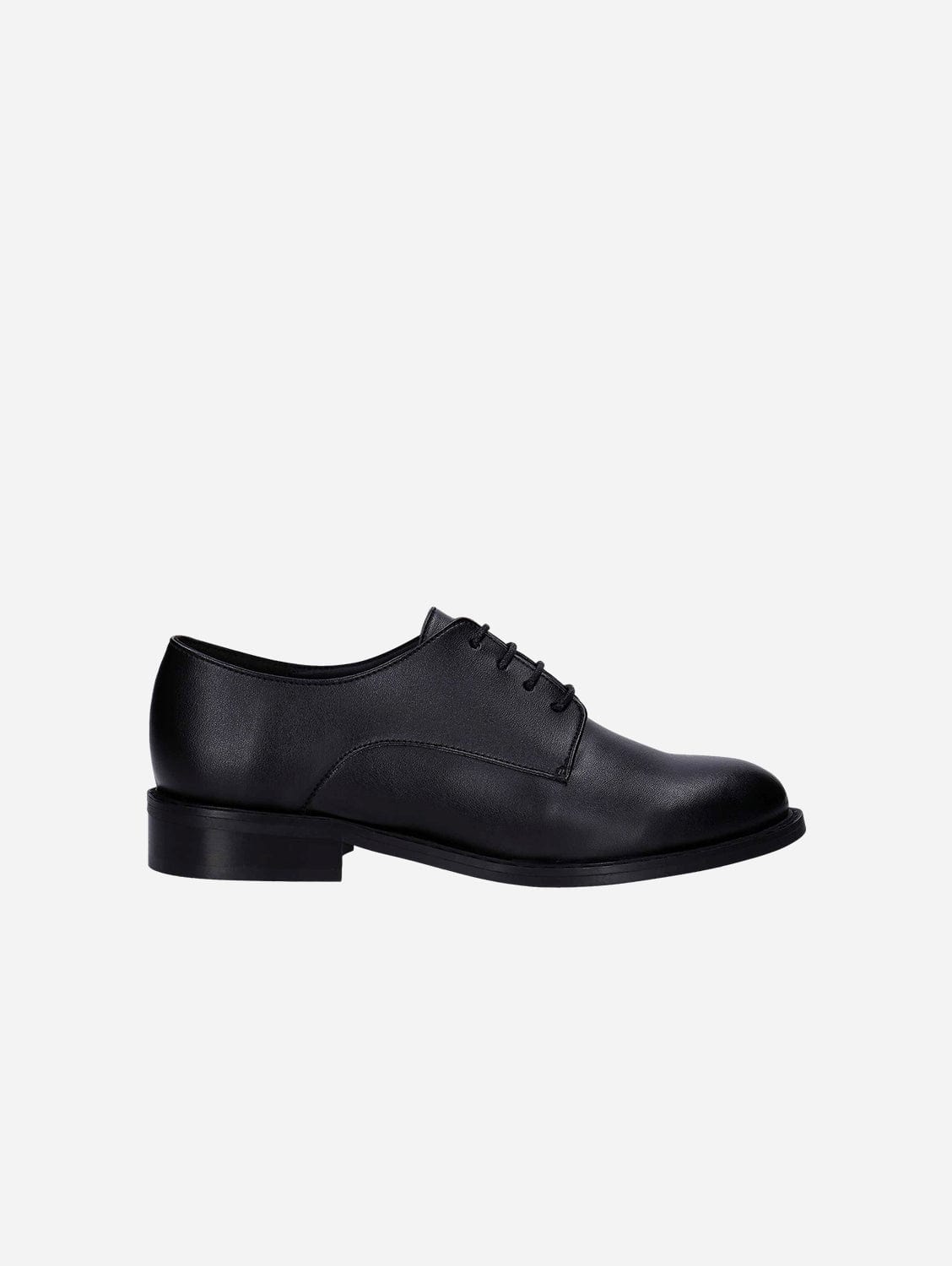 Obe Women's Vegan Leather Derby Shoes | Black | Comfortable & Stylish for Work, Office & Casual Wear
