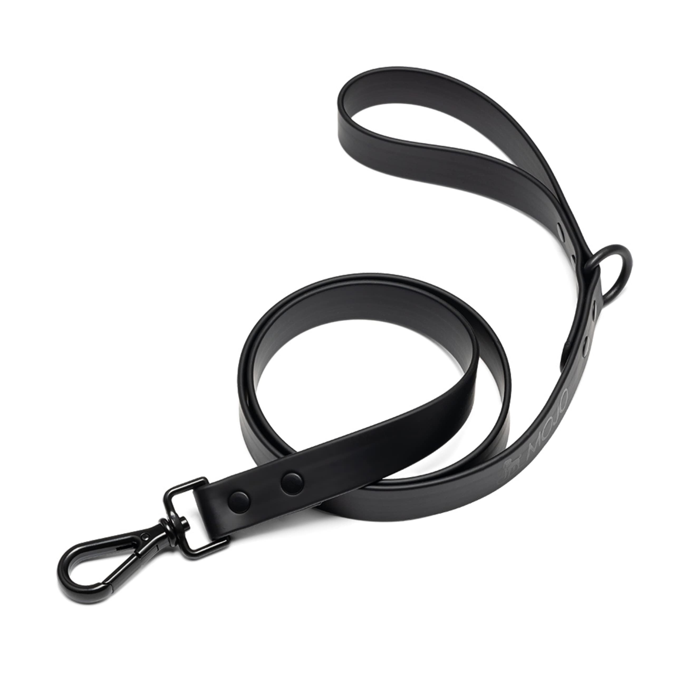 Mojo Pet Supply Hydro Waterproof Dog Leash - Heavy Duty 4FT Reflective Dog Lead for Walking, Running & Swimming | Odor-Free & Easy to Clean | Perfect for Rainy Days & Outdoor Adventures (Black)