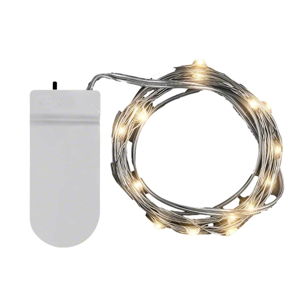 LED 80 Inch Wire String Lights Warm White - Perfect for Bedroom, Wedding, Party, and Outdoor Decoration