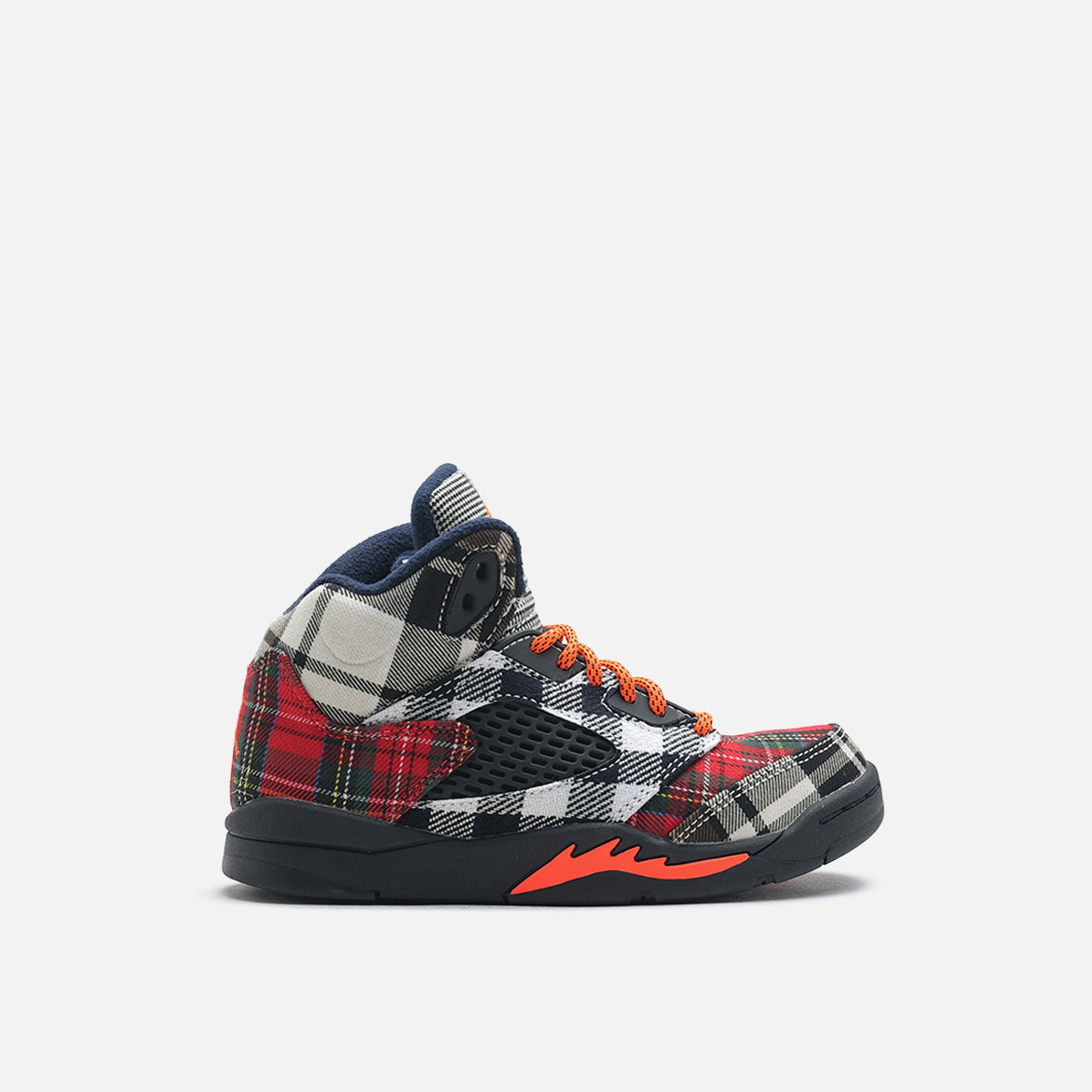 Air Jordan 5 Retro (PS) Plaid Basketball Shoes - Men's/Women's High-Top Sneakers for Sports & Streetwear Fashion