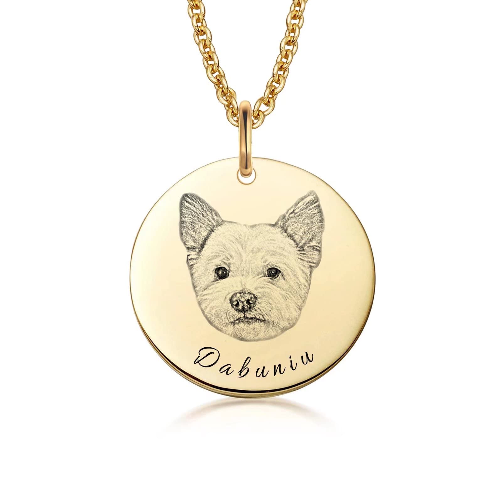 Custom Pet Necklace for Dogs & Cats - Personalized Pet Jewelry with Name Engraving | Unique Gifts for Women & Pet Lovers | Perfect for Birthdays, Anniversaries & Memorial Keepsakes