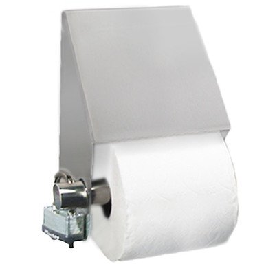STP Series Single Roll Slanted Toilet Paper Holder - Wall Mounted Bathroom Tissue Dispenser for Home, Office & Commercial Use