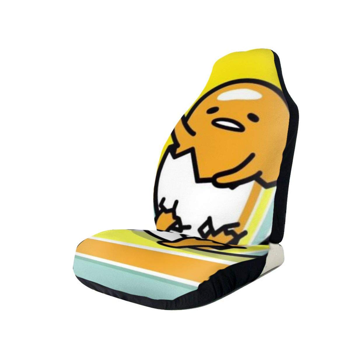 **Durable & Soft Gudetama Car Seat Covers - Elastic, Washable, Easy Install - Fits Most Cars & Vans - Perfect for Comfort & Protection on Road Trips, Commutes, and Daily Drives**