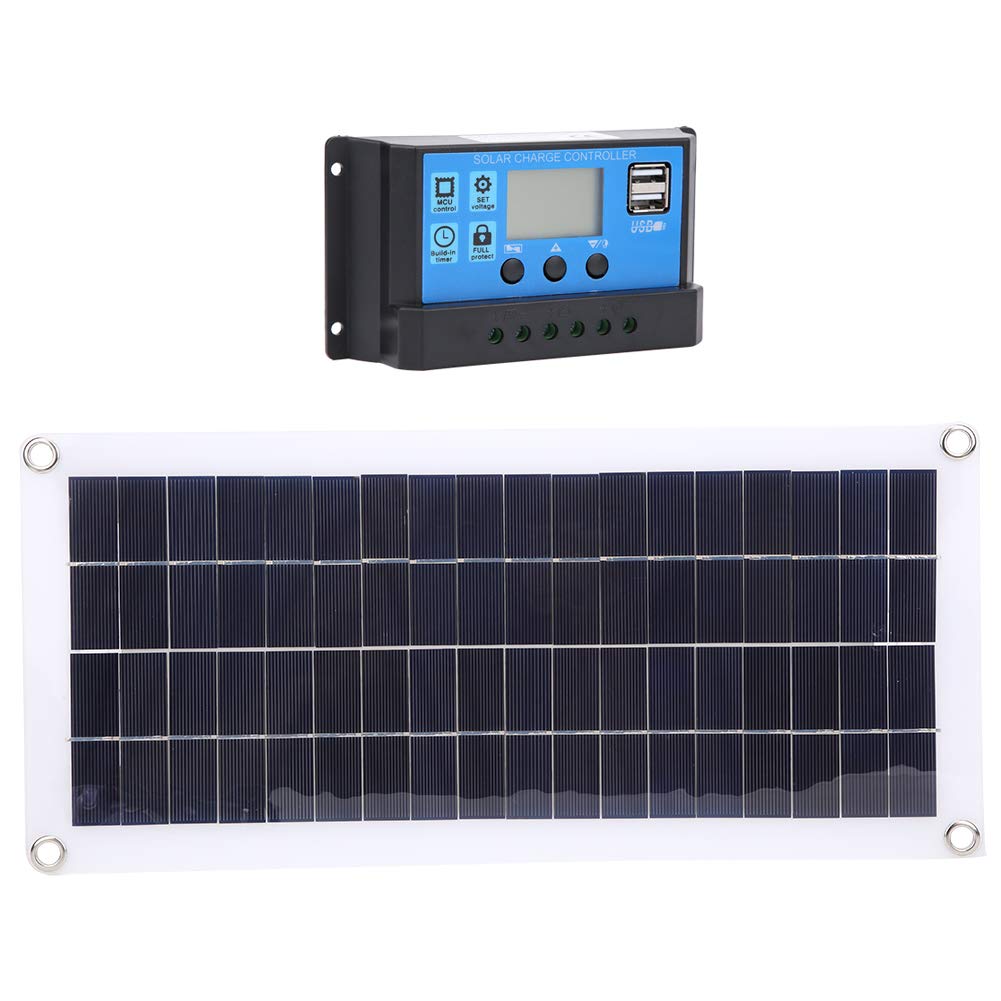 12V 10A Solar Charge Controller with Reverse Current Protection - Portable Solar Panel Regulator for RV, Boat, Car, Outdoor Camping & Off-Grid Power Supply