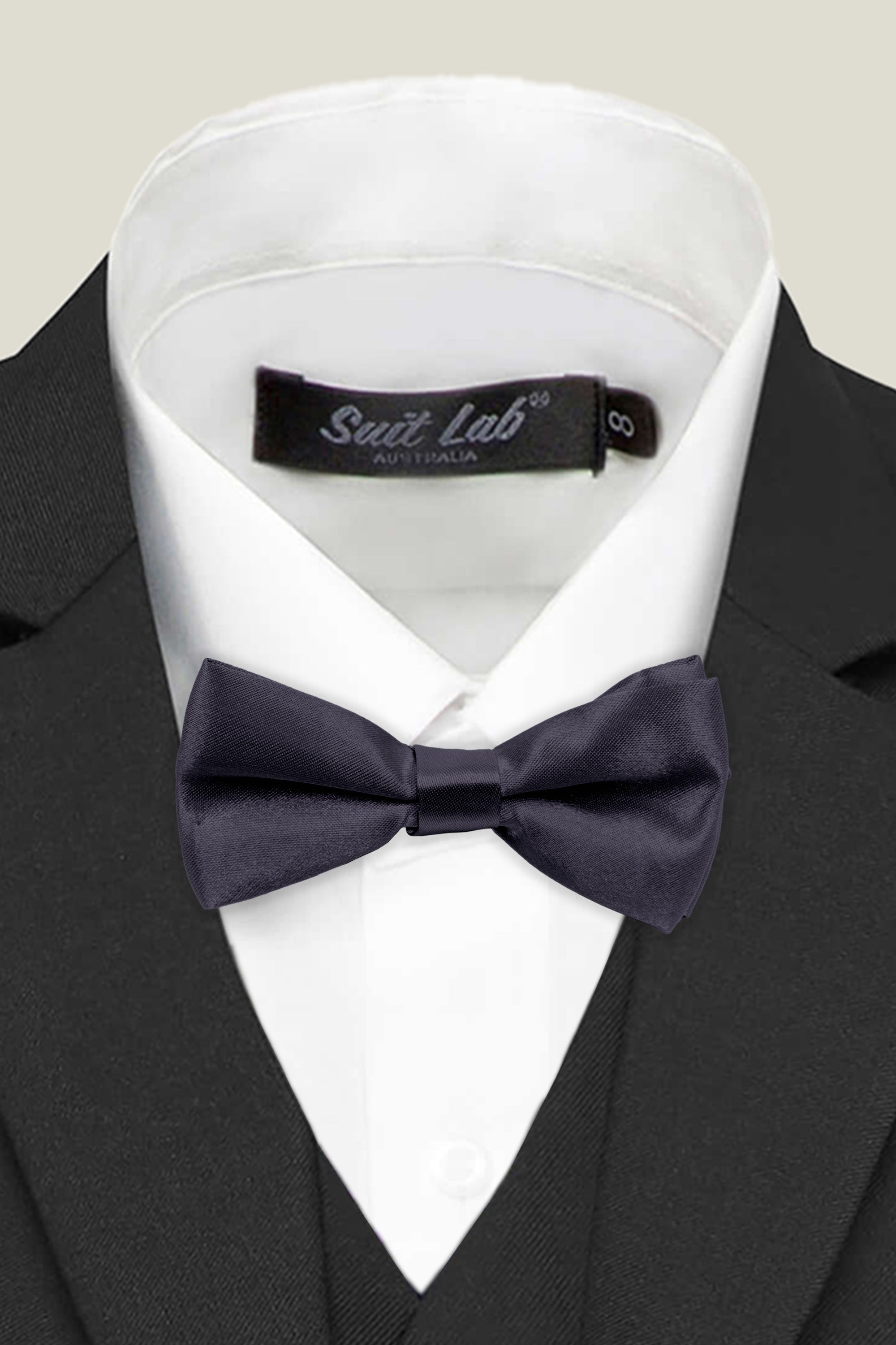 Stylish Boys Bow Tie in Charcoal Grey - Perfect for Weddings, Parties & Formal Events