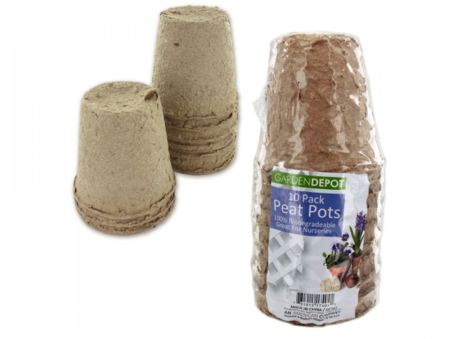 72 Pack Biodegradable Peat Pots for Seed Starting - Eco-Friendly Plant Nursery Pots for Garden, Lawn & Indoor Planting | Perfect for Herbs, Flowers & Vegetables