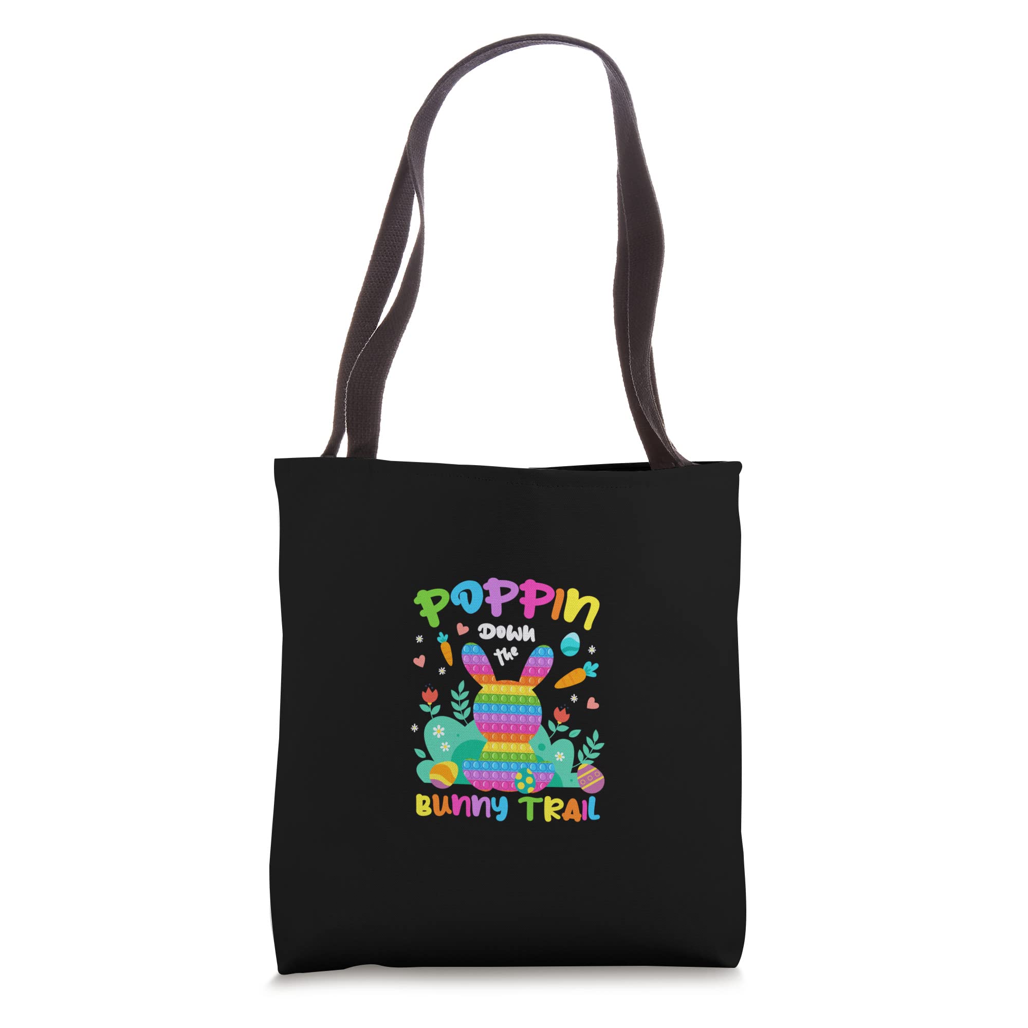Cute Rabbit Pop It Fidget Toy with Egg Tote Bag - Easter Sensory Stress Relief for Kids & Adults - Perfect for Classroom, Travel, and Party Favors