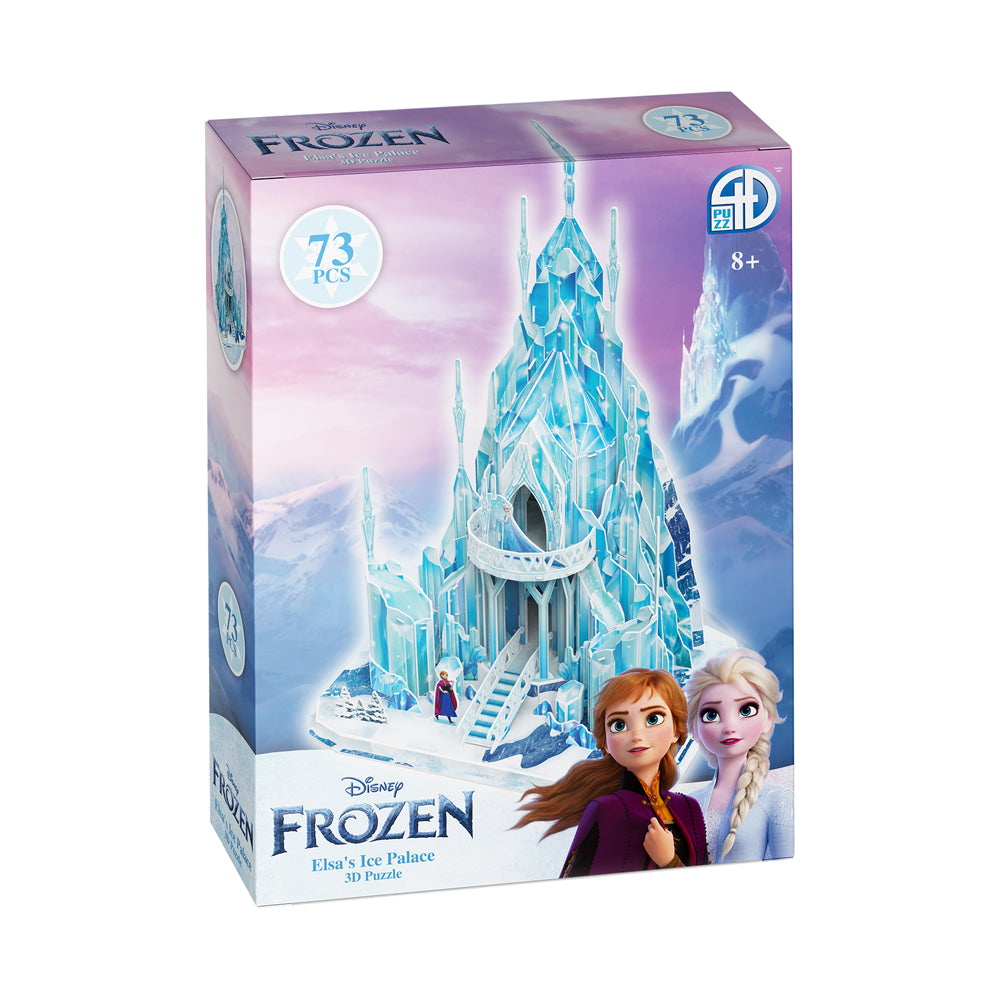 Disney Frozen Elsa's Ice Palace 3D Puzzle - 73 Piece Building Set for Kids, Fun Educational STEM Toy for Children Ages 6+ | Perfect for Birthday Gifts, Christmas Presents & Family Game Night Activities
