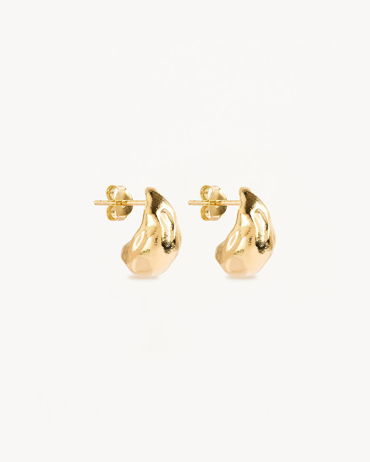 18K Gold Vermeil Wild Heart Small Earrings - Dainty & Elegant Jewelry for Women - Perfect for Everyday Wear, Date Nights & Special Occasions