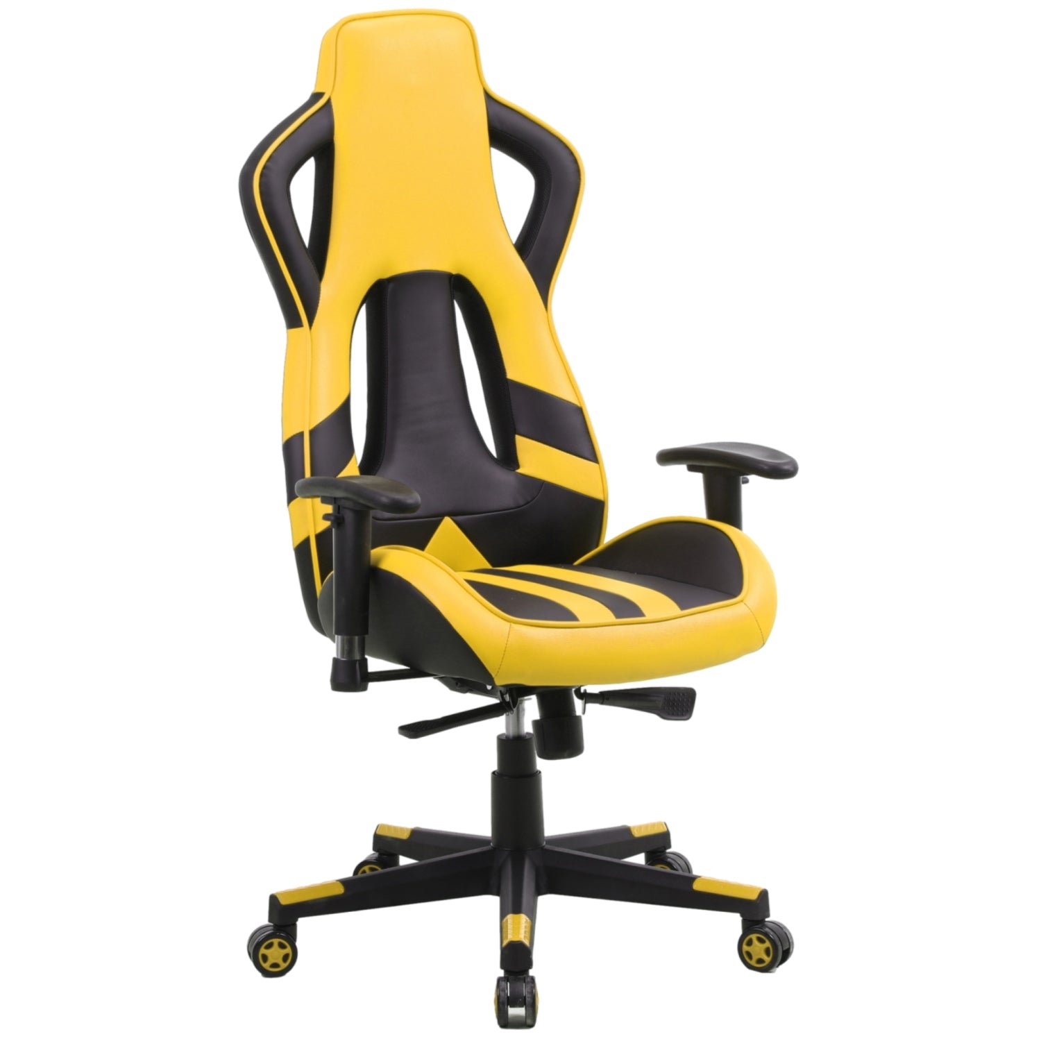 PRO X Series 4548 Ergonomic Gaming Chair with Lumbar Support - Black & Yellow for PC, Console, and Office Use - High Back Racing Style for Ultimate Comfort During Long Gaming Sessions