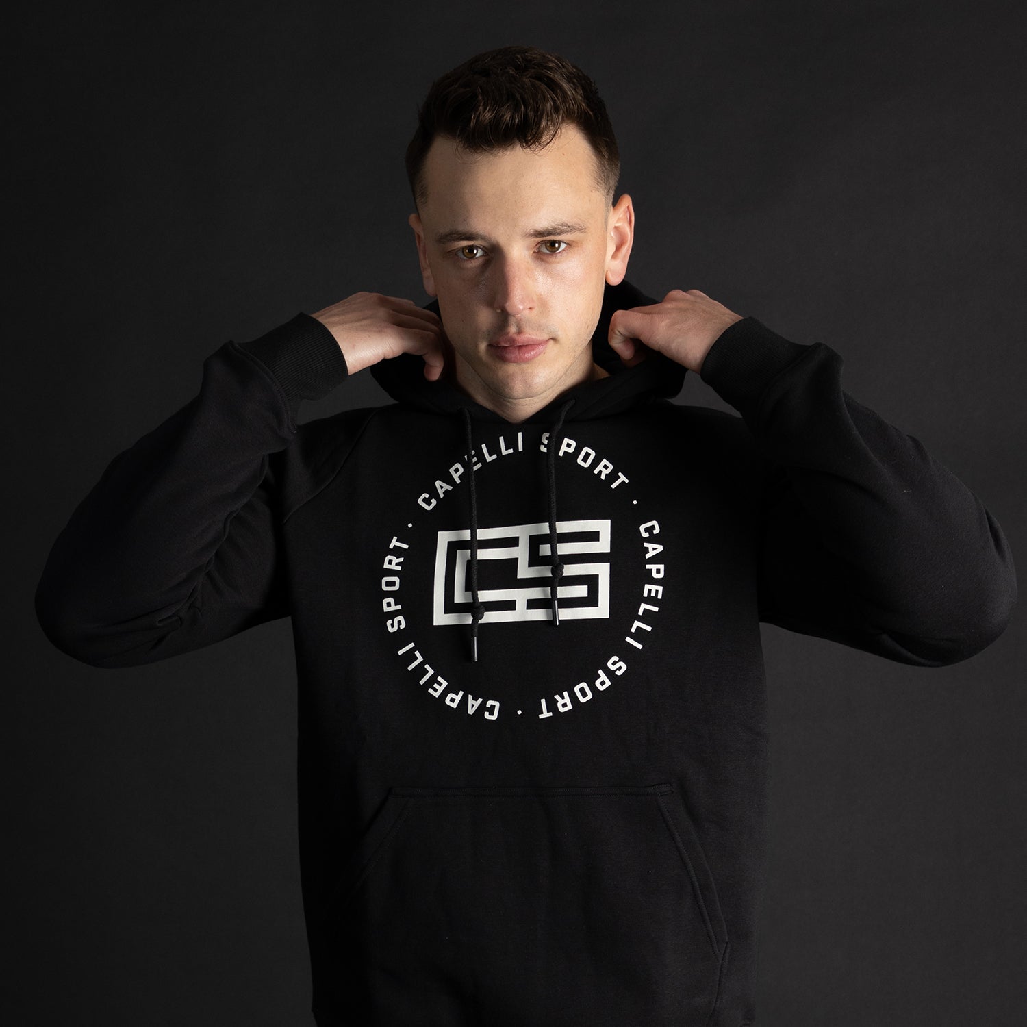 Men's Circle Monogram Pullover Hoodie - Stylish & Comfortable Sweatshirt for Casual Wear, Gym, and Outdoor Activities
