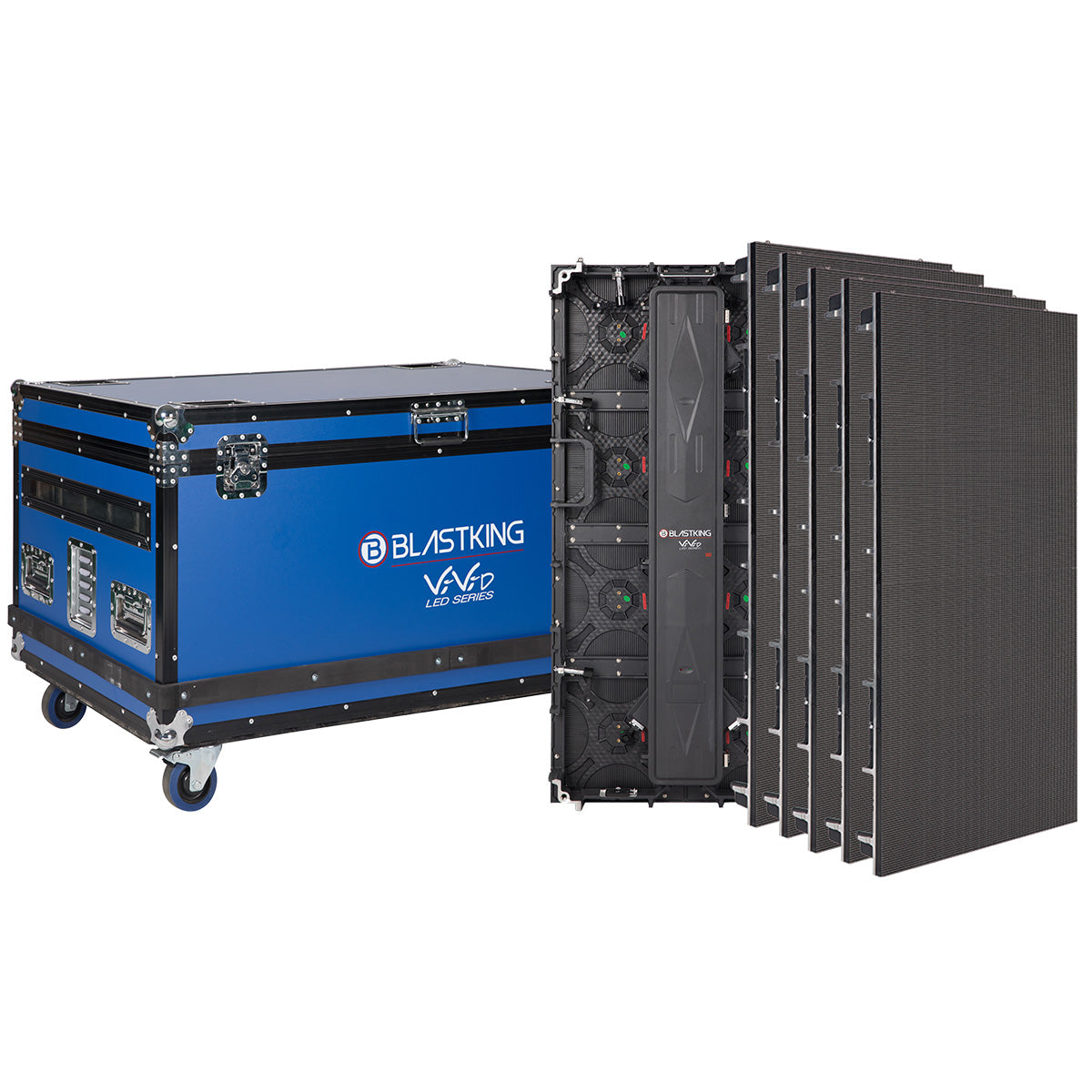 Blastking VO3 P12 3×2 Meter 12pk Outdoor LED Video Wall Panel with Novastar Processor & Flight Case - Perfect for Concerts, Stadiums, and Outdoor Events