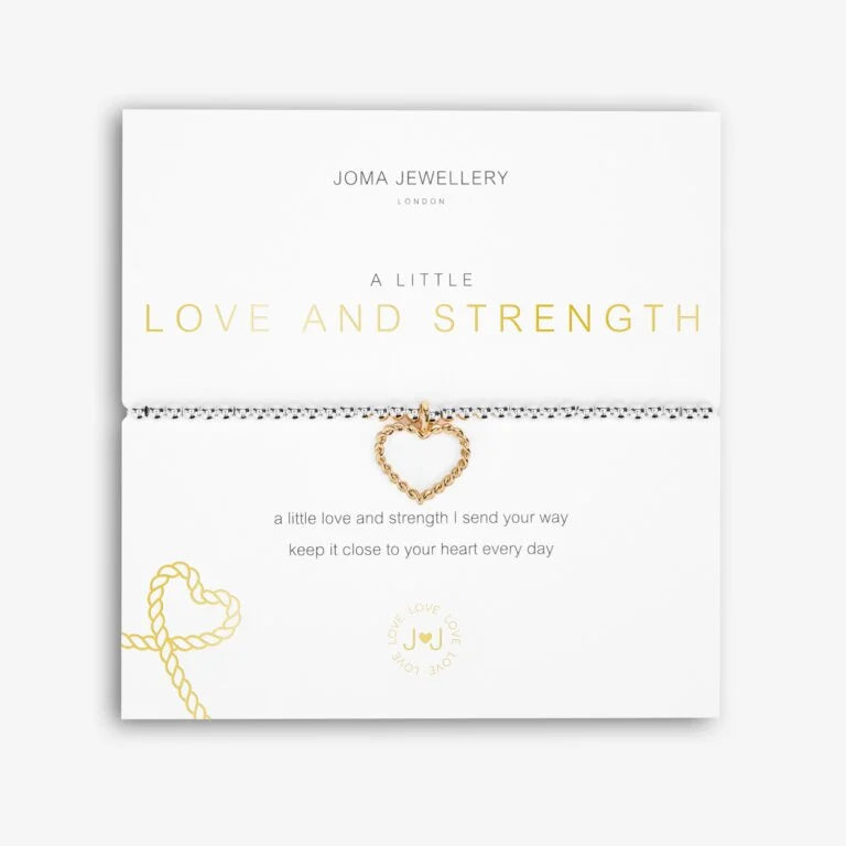 Joma Jewellery Bracelet - A Little Love and Strength Charm Bracelet for Women | Elegant Gift for Her, Birthday, Anniversary | Perfect for Everyday Wear & Special Occasions