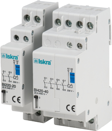 BI232 1C 24VDC Bistable Latching Relay - Single Pole 1 x C/O, 32A 230VAC (Resistive), 18A 24VDC with Manual Control - Perfect for Industrial Automation, HVAC Systems, and Electrical Control Panels