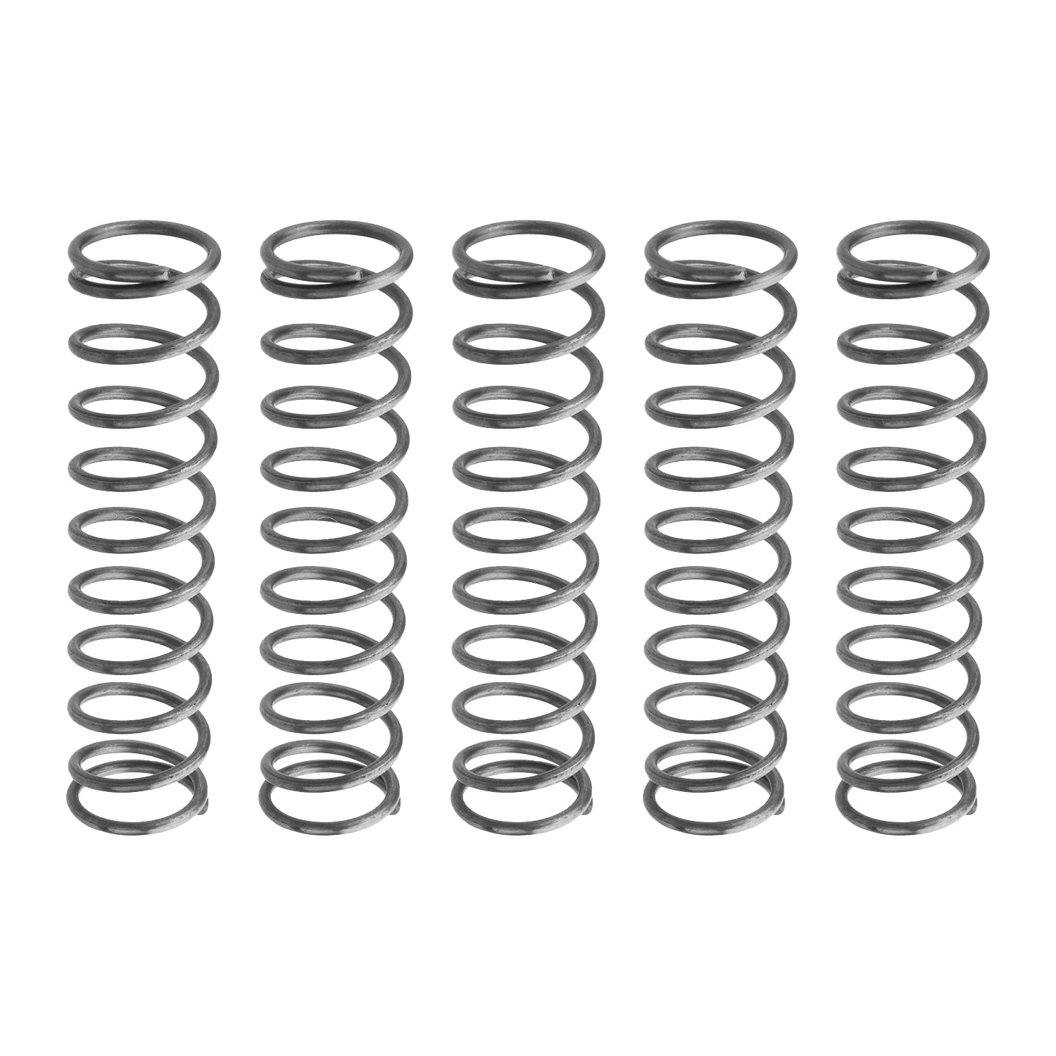 **Yinpecly 10Pcs Compressed Extension Springs - 1.2mm Wire Dia, 12mm OD, 50mm Length - High-Quality Spring Steel Coils for Ball Pens, Office Supplies & DIY Repair Projects**    *(Use Case: Ideal for pen mechanisms, small machinery, craft projects, and household repairs.)*