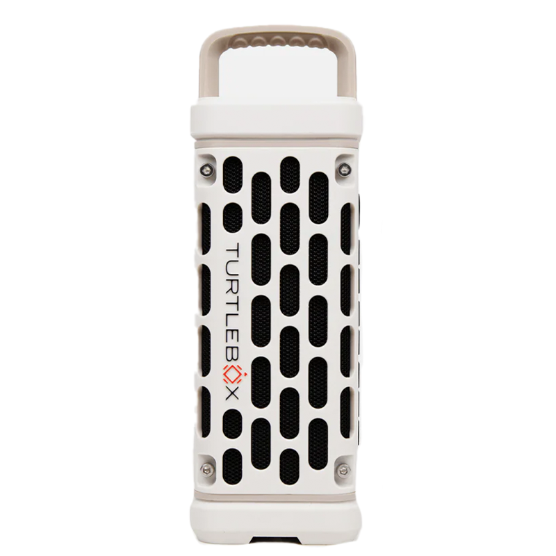 Turtlebox Ranger Portable Bluetooth Speaker - Ivory White | Waterproof & Rugged Outdoor Speaker for Camping, Beach, Hiking & Parties