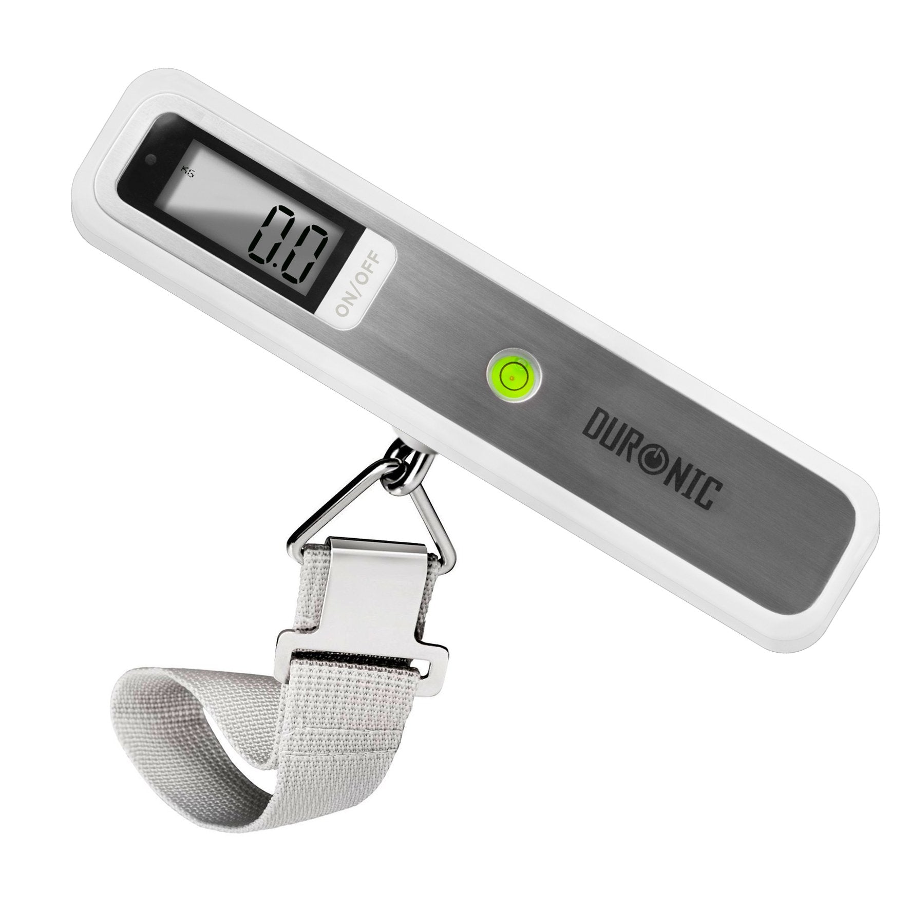 Duronic LS1018 Digital Luggage Scale - 50KG Capacity with Straps & Batteries - Portable Suitcase & Bag Weight Scale for Travel, Outdoor, Home Use - Perfect for Airports, Camping, and Moving