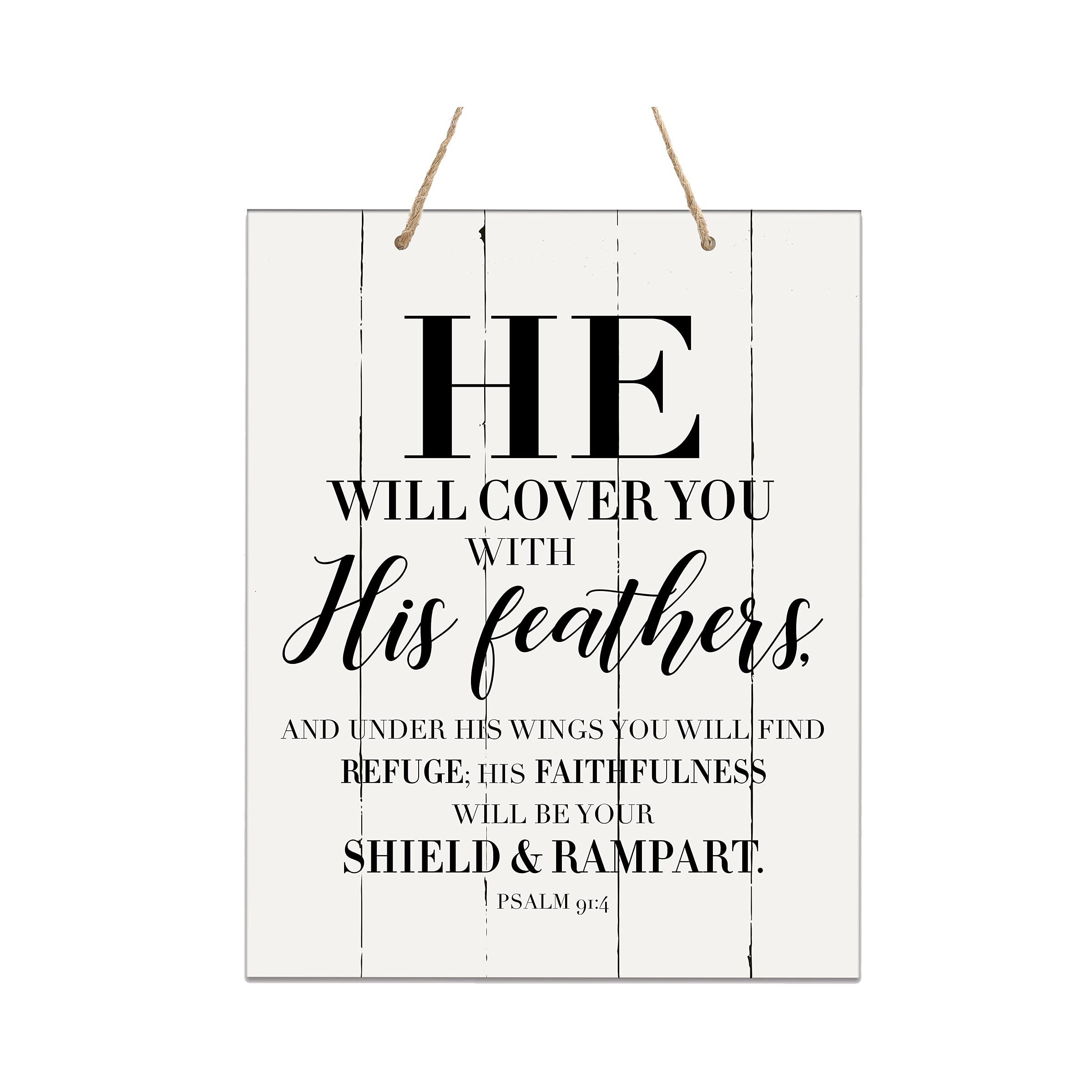 LifeSong Wooden Wall Sign 12x15 - Bible Verse Decor for Couples & Housewarming Gifts