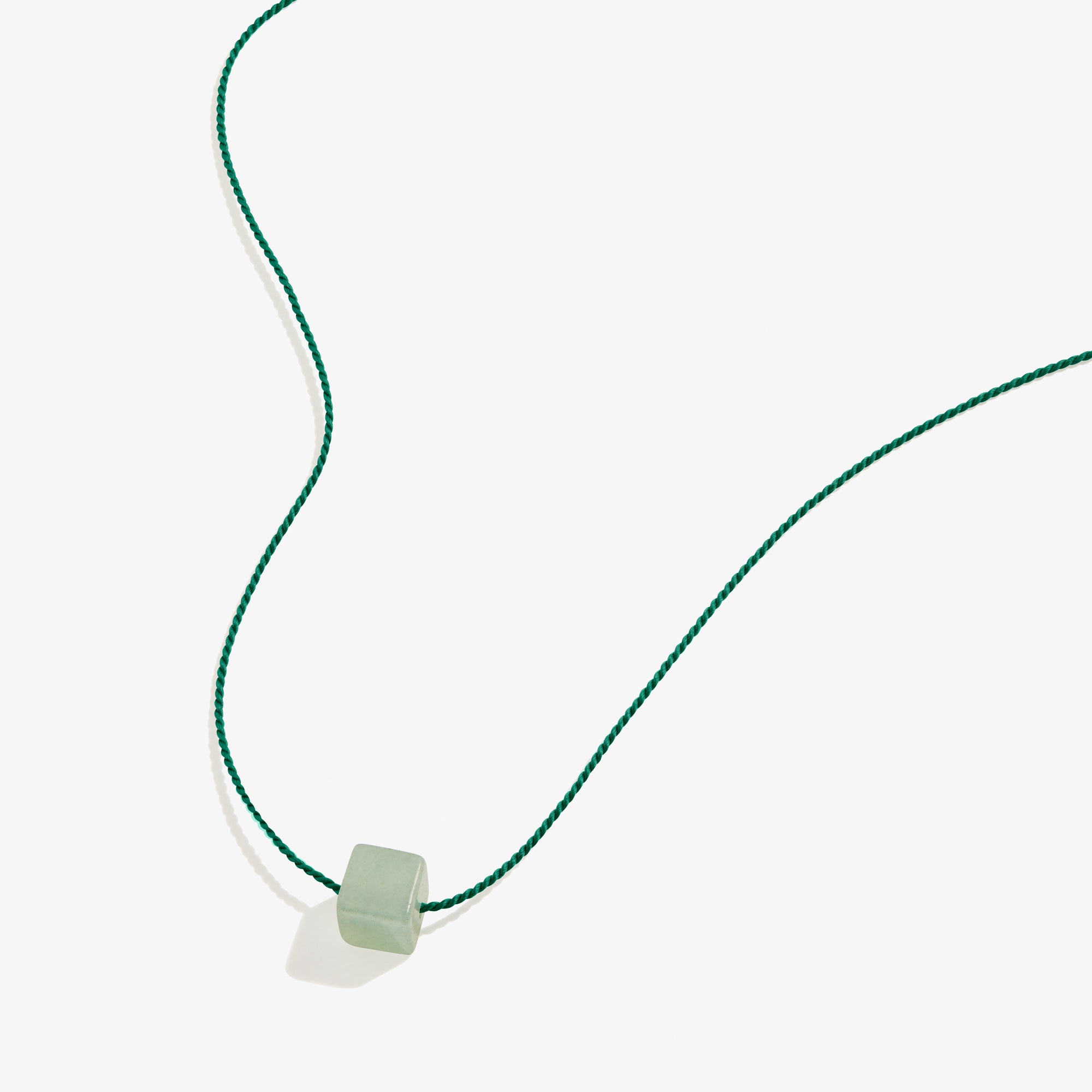Green Aventurine Gemstone Cord Necklace for Women - Natural Healing Stone Jewelry for Positive Energy & Good Luck - Perfect for Yoga, Meditation & Everyday Wear