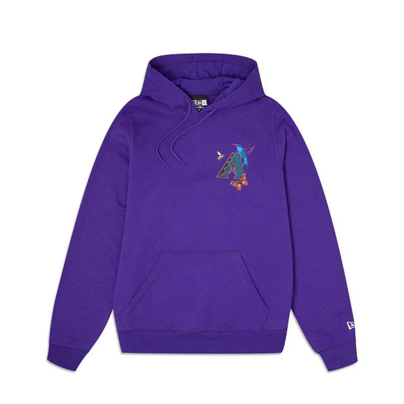 Arizona Diamondbacks Blooming Purple Men's Pullover Hoodie | MLB Fan Gear for Baseball Games & Casual Wear