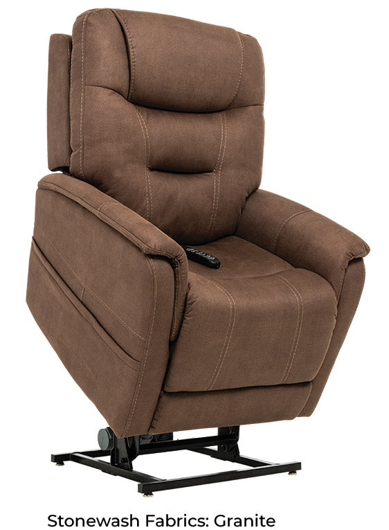 Infi Elite Stonewash Granite Lift Chair Recliner MM3730 VSR H01 - Power Lift Assist for Elderly & Mobility Issues, Perfect for Living Room, Bedroom & Home Theater Comfort