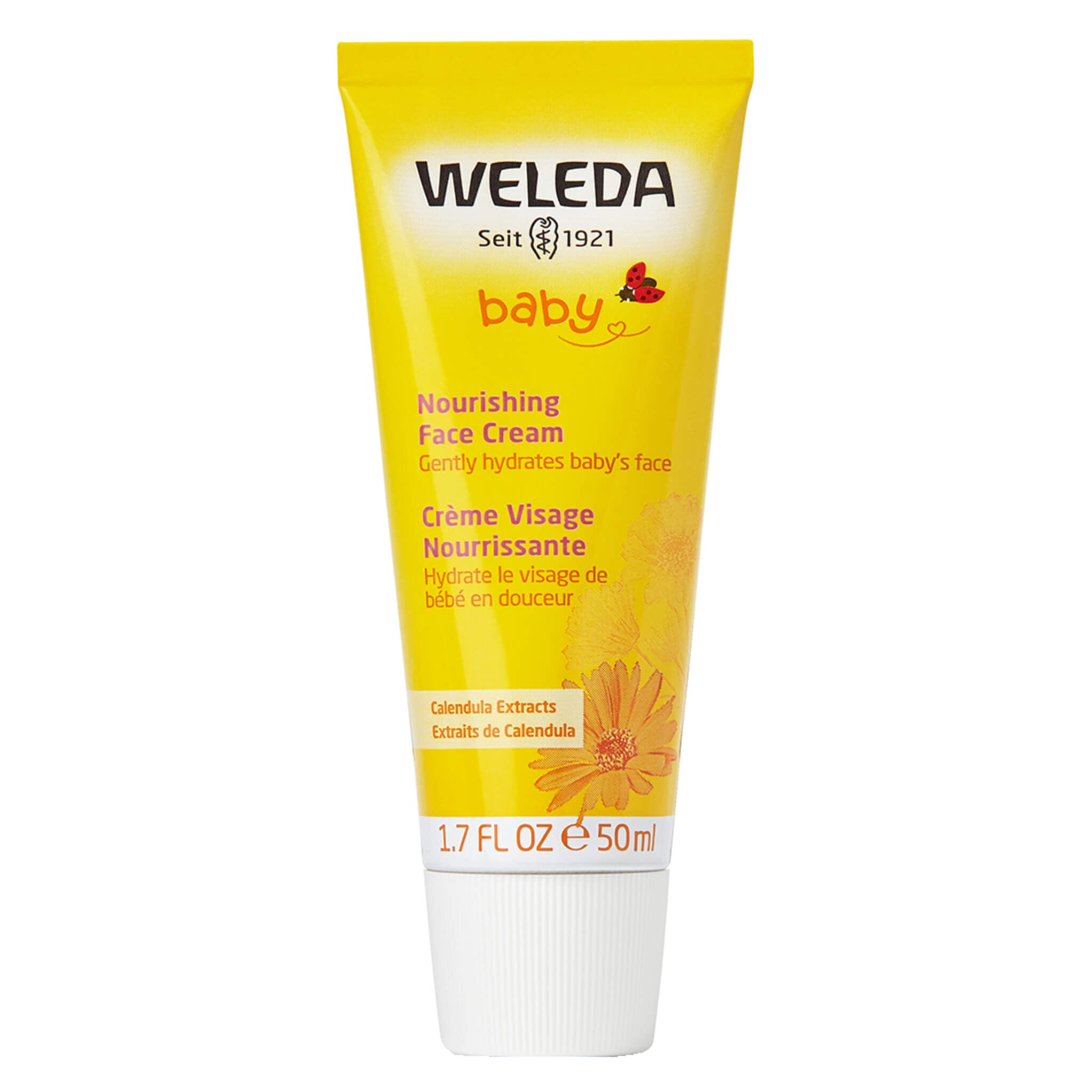 Nourishing Calendula Face Cream for Dry & Sensitive Skin - Hydrating & Soothing Moisturizer for Day & Night Use