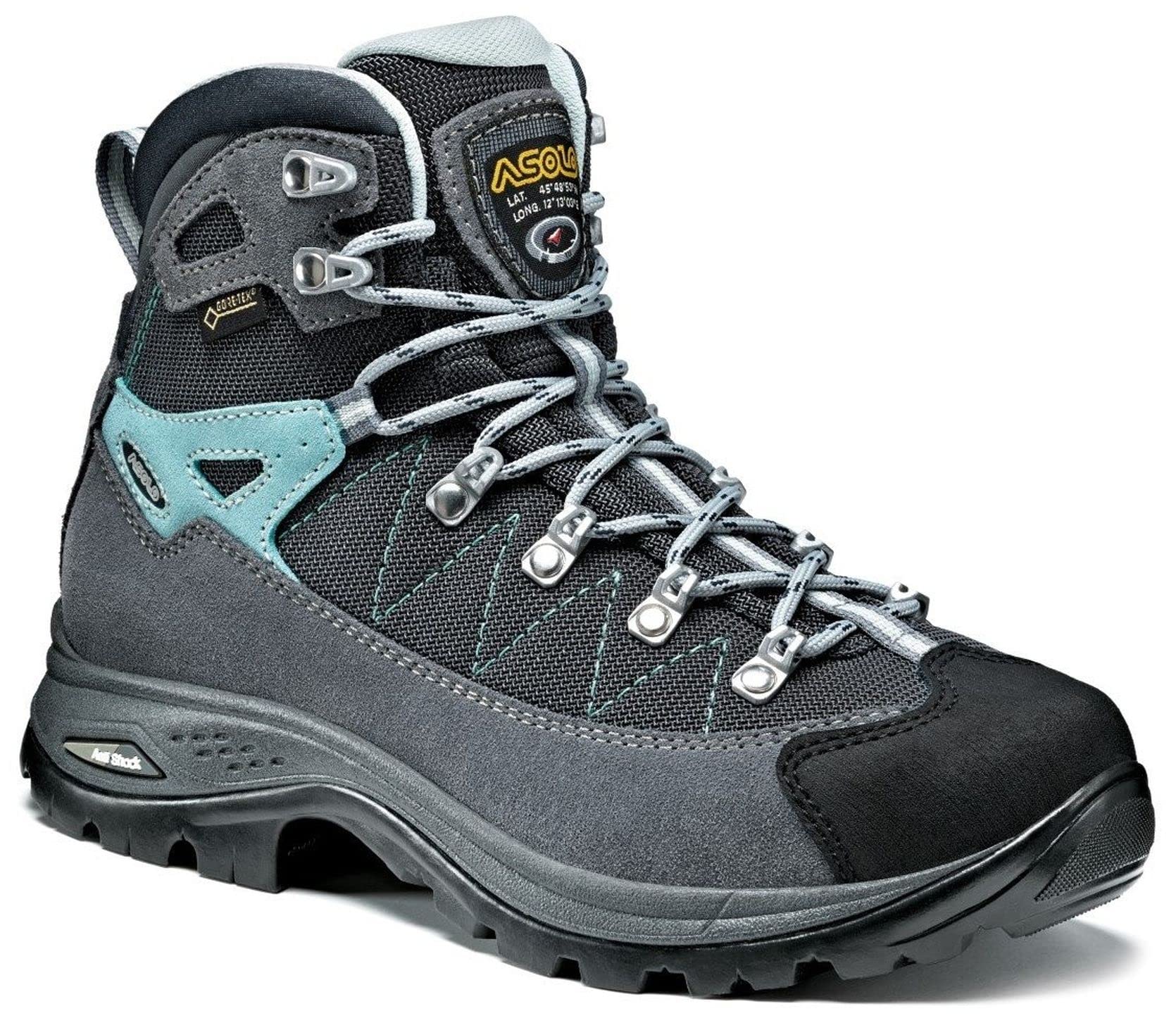 Asolo Finder GV Women's Hiking Boots - Waterproof Leather Trekking Shoes for Outdoor Adventures, Trail Walking & Mountain Climbing