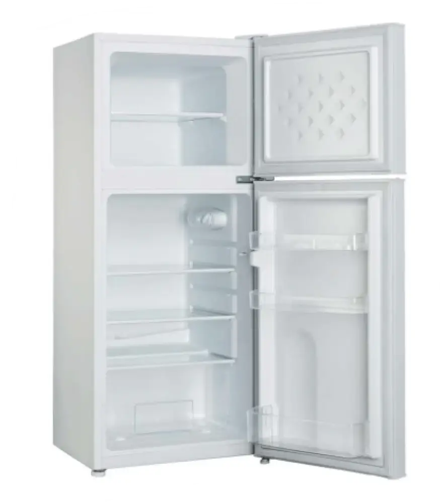 CHiQ CTM118DW 118L Two Door Mini Bar Fridge - Compact Beverage Cooler for Home, Office, Dorm & Kitchen - Perfect for Soda, Beer, Wine & Snacks Storage