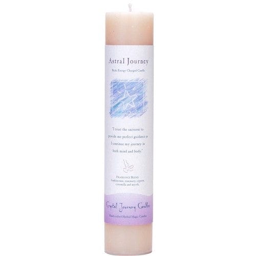Astral Journey Intention Pillar Candle - Handmade Spiritual Candles for Meditation, Rituals & Manifestation | Perfect for Yoga, Reiki Healing & Sacred Space Decor