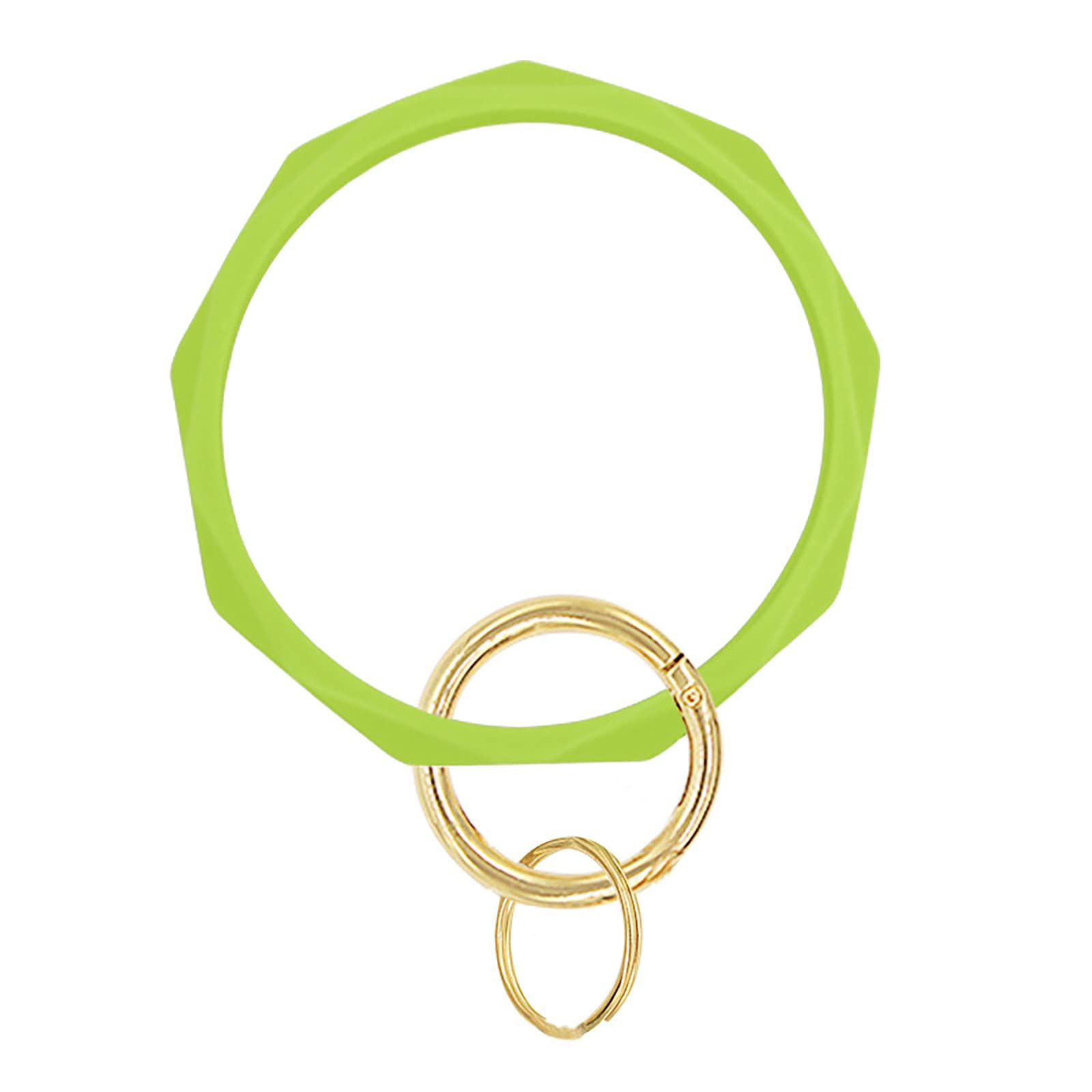 Flexible Silicone Keychain Bracelet for Men & Women - Wristband Key Holder for Daily Use