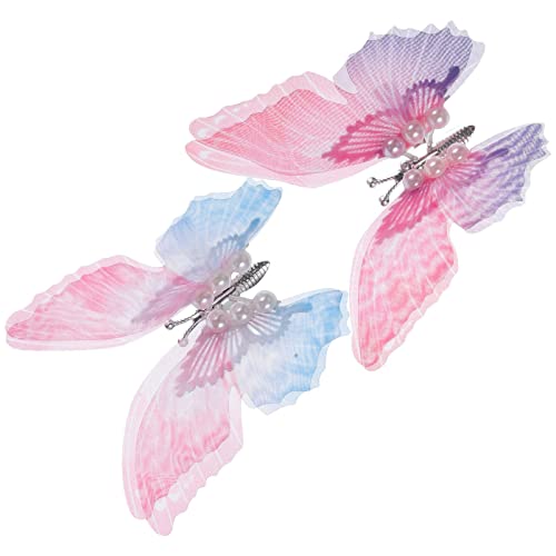 2PCS Metal Moving Butterfly Hair Clips - Adjustable Hair Barrettes & Hairpins for Women, Girls, Teens - Perfect for Halloween, Cosplay, Parties & Everyday Hairstyles