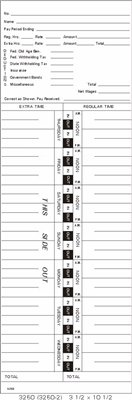 TCS (1000 Count) Side-Feed Bi-Weekly Thursday-Wednesday Time Cards FORM 3250-2 - Perfect for Employee Payroll Tracking and Time Management in Offices