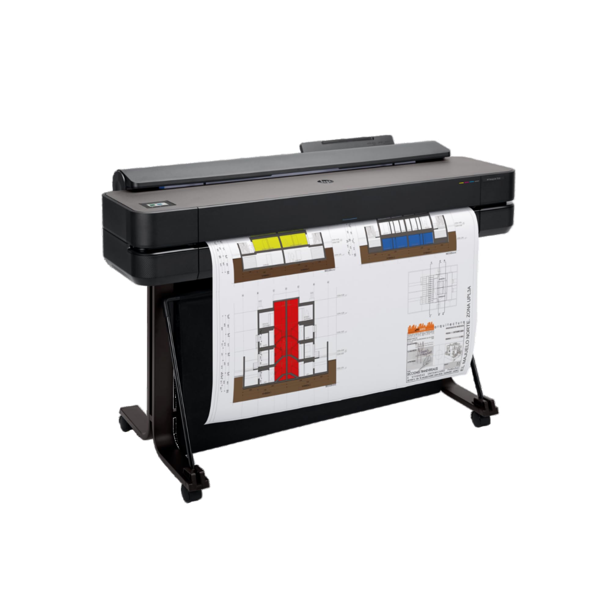 HP DesignJet T650 24-Inch Large Format Plotter Printer with 2-Year Onsite Warranty (5HB08T) - Ideal for Architectural Blueprints, Engineering Drawings & CAD Printing