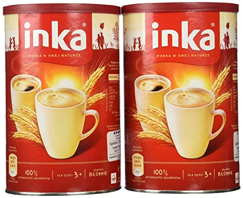 Inka Instant Grain Coffee Drink - 2 Cans (7oz Each) - 10 Pack - Healthy Coffee Alternative for Breakfast, Office & Travel