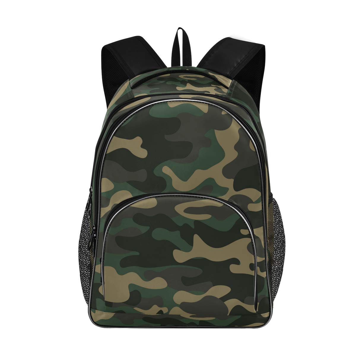 ALAZA Camouflage Military Backpack for Teens - Durable School Book Bag, Casual Daypack & Travel Knapsack - Perfect for School, Hiking, Camping and Outdoor Adventures