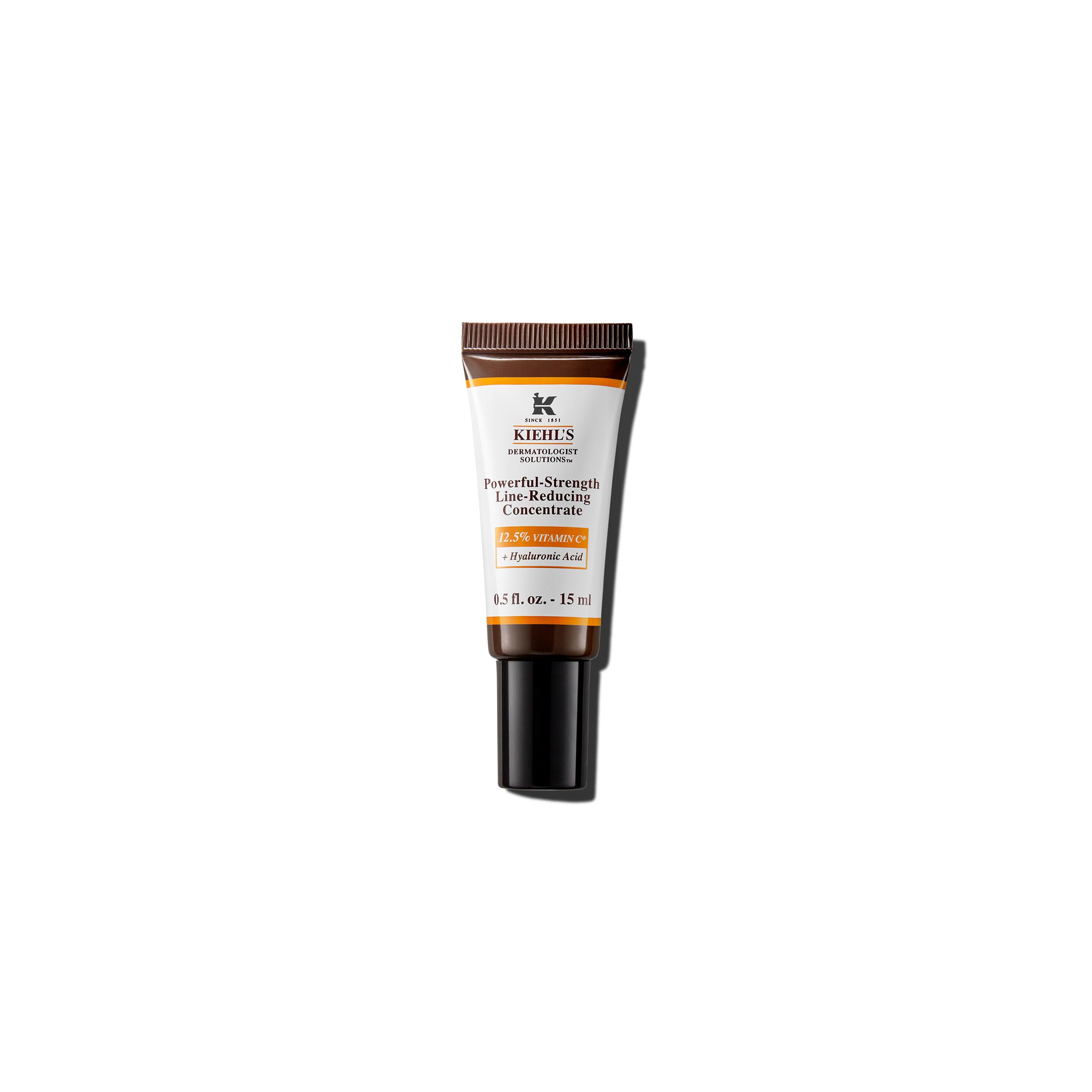 Kiehl's Powerful-Strength 12.5% Vitamin C Serum - Anti-Aging Face Treatment for Wrinkles & Fine Lines | Brightening & Firming Facial Serum with Hyaluronic Acid | Dermatologist-Tested, Paraben-Free | Perfect for Morning Skincare Routine & Pre-Makeup Application