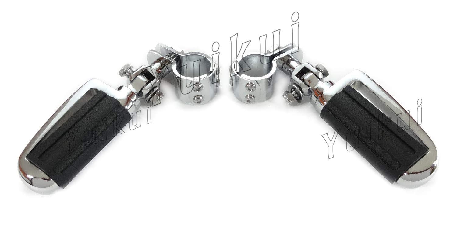 Universal Motorcycle Foot Pegs & Crash Bars - 32mm & 25.4mm Frame Mount Highway Pegs for Honda Shadow VT750, ACE, Aero, Phantom, RS - Comfortable Footrest for Long Rides & Engine Guard Protection