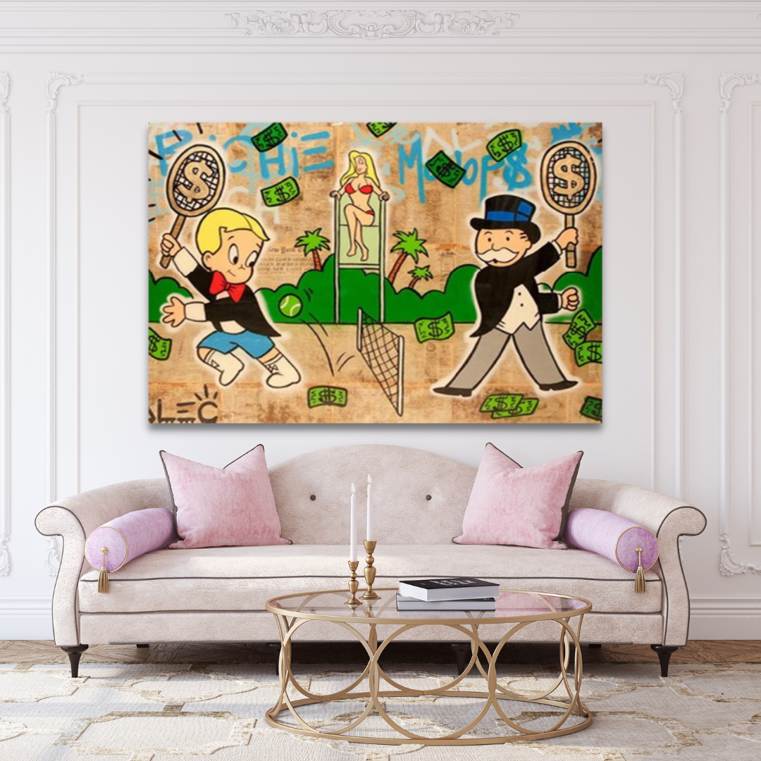 Alec Monopoly Tennis Poster - Exclusive Limited Edition Artwork for Home & Office Decor | Wall Art for Tennis Fans & Collectors