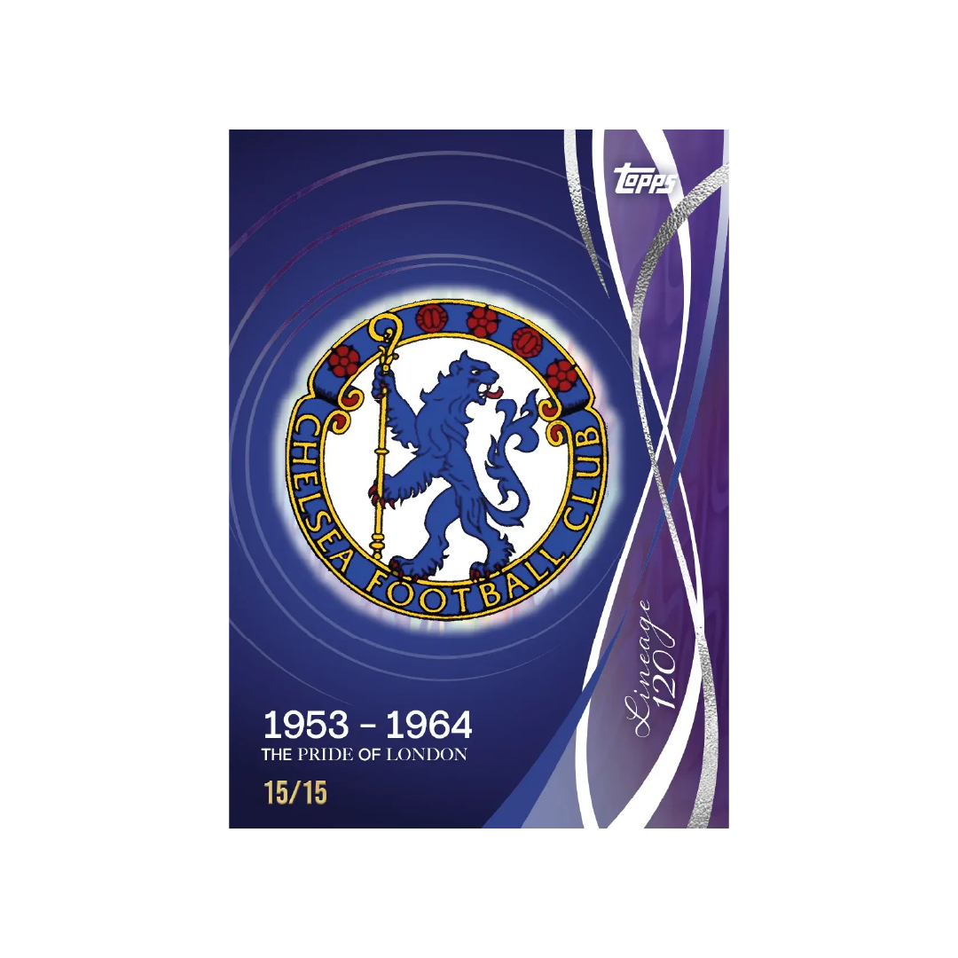 Topps Chelsea Lineage: 120 Years Anniversary Edition 2024/25 Soccer Trading Cards - Perfect for Collectors, Fans & Gift Giving