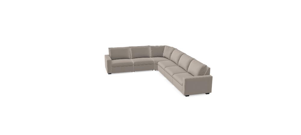 Custom Love Story Modular Sectional Sofa - UUK5ZJ | Modern Living Room Furniture for Small Spaces & Apartments | Perfect for Entertaining & Family Movie Nights