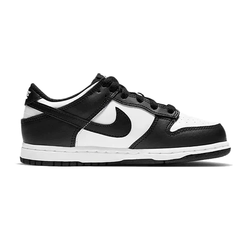Nike Kids Dunk Low Retro Sneakers - White & Black - Comfortable & Stylish Basketball Shoes for Boys & Girls - Perfect for School, Sports & Casual Wear